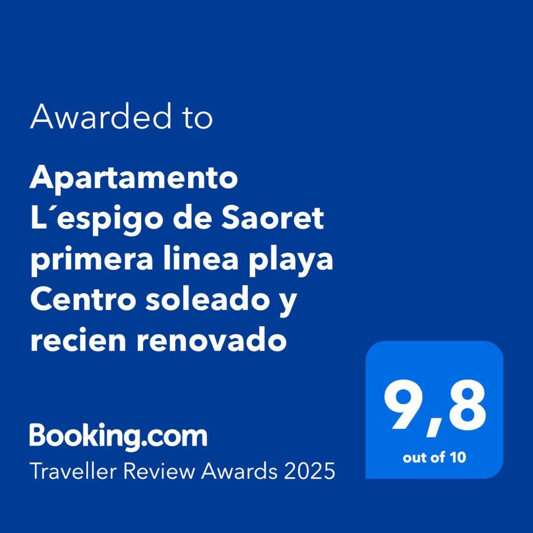 Apartamento L'Espigo De Saoret Primera Linea Playa Centro Soleado Y Recien Renovado Villajoyosa Exterior foto